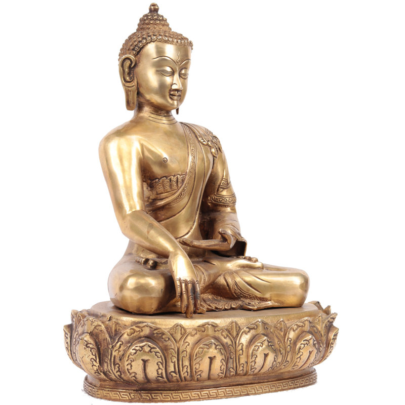 Bouddha tibétain bouddha à Bhumisparsha Mudra