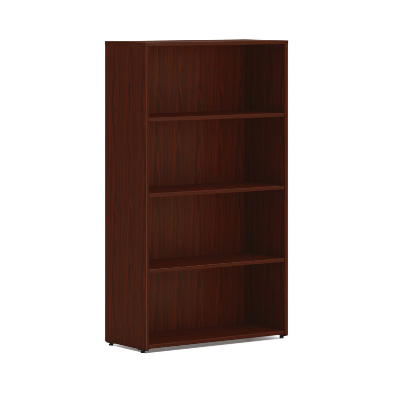 HON MOD Bookcase, 4 Shelves, 30"W, Traditional Mahogany, Traditional Mahogany