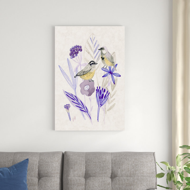 Méandre en violet II, H 36 po x l 24 po