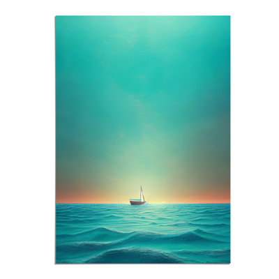 Boat Awaiting Sunrise - Wall Art