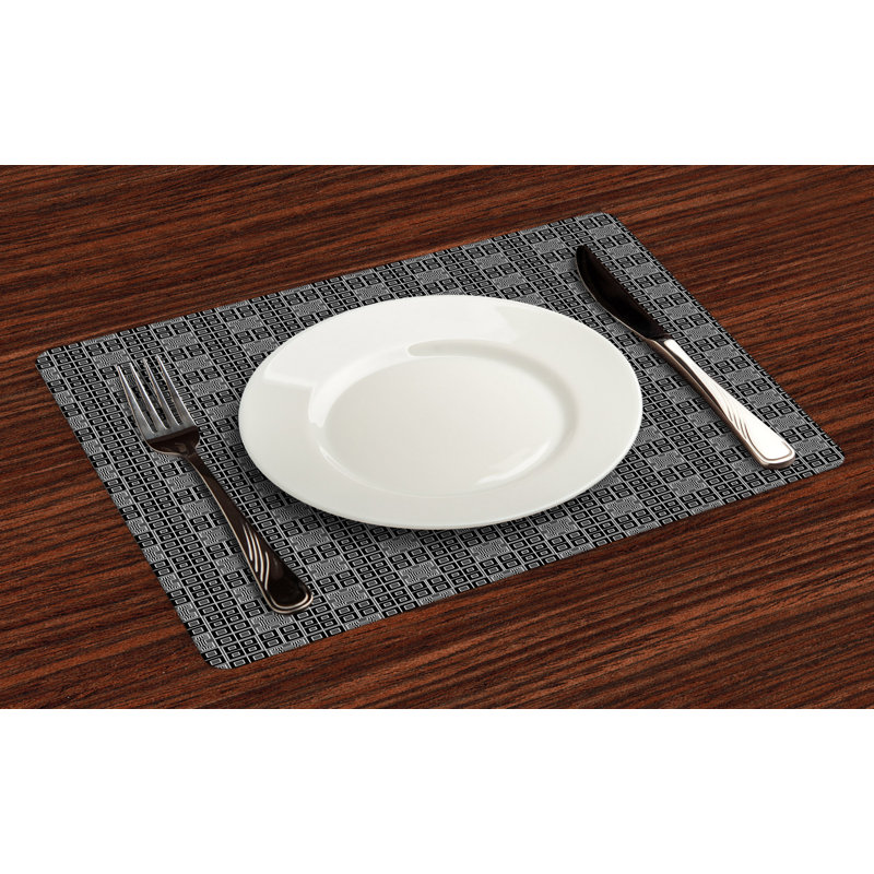 Polyester Geometric Rectangle Placemat