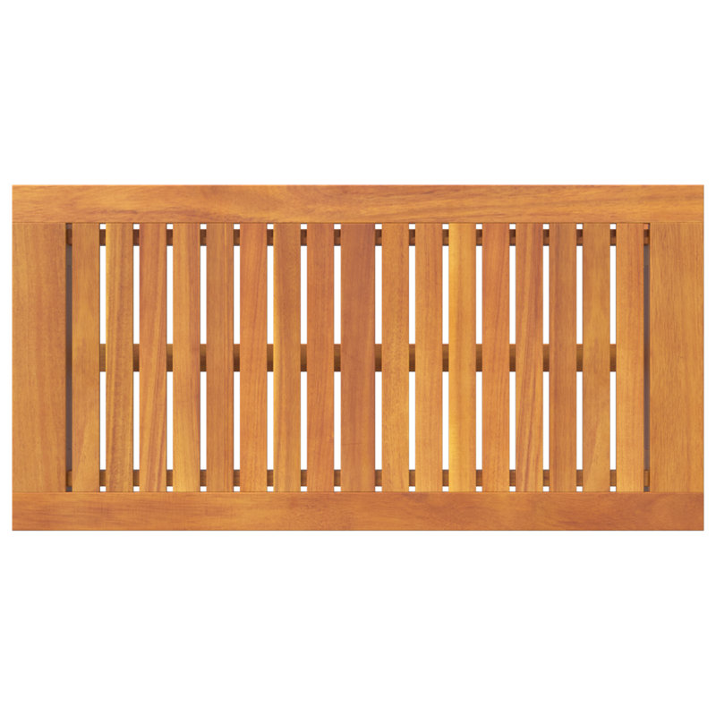  Table basse 90 x 45 x 40 cm en bois d'acacia massif