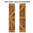 Bi-Fold Pre-assembled Wood Bi-Fold Barn Door with Sliding Hardware Kit-98345960-98345954