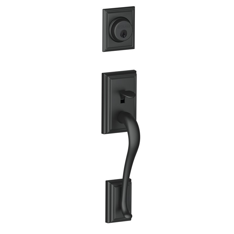 Addison Exterior Handleset, Matte Black