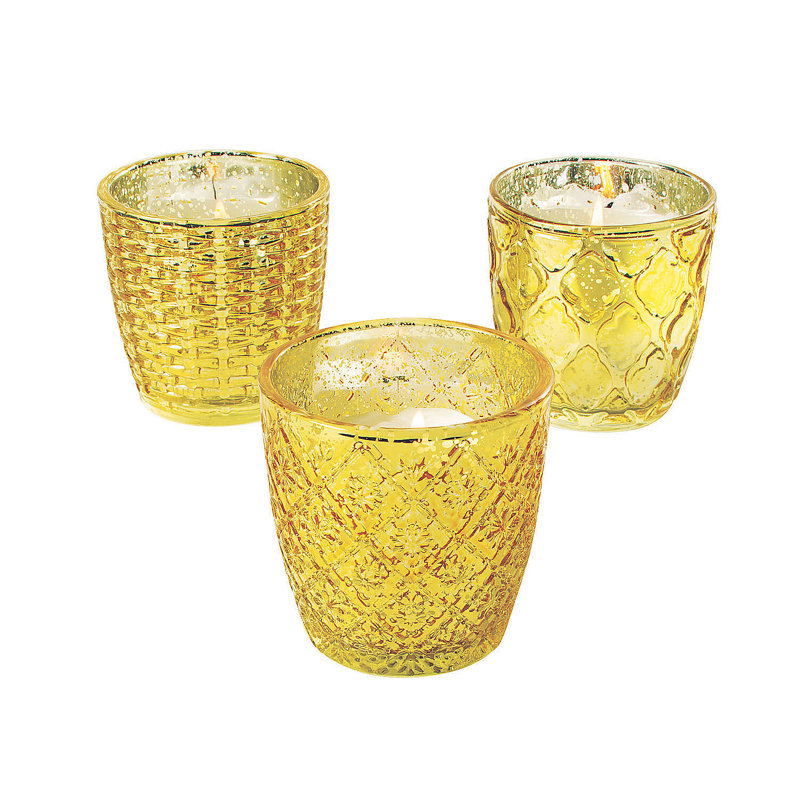 11.4'' H Glass Tabletop Votive Holder