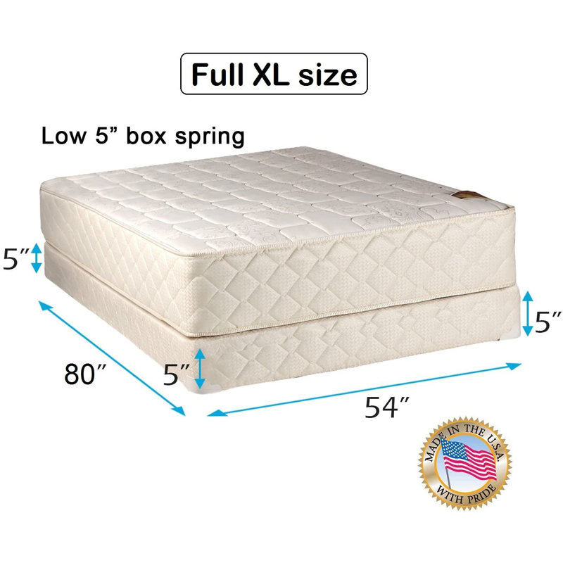 Ensemble de grand matelas et sommier bas de luxe Dream Solutions USA, Double TG
