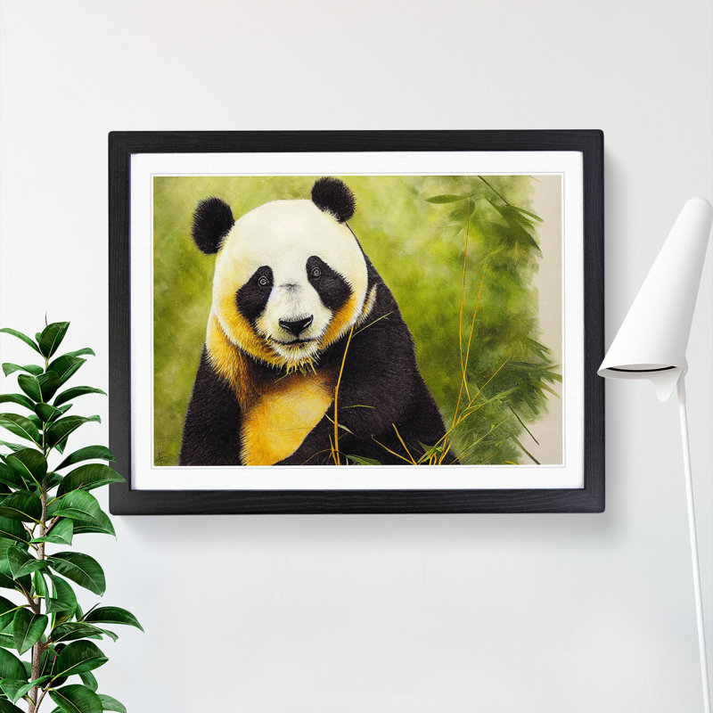 Unbelievable Panda - Framed Print, Black, 34cm H x 46cm W x 2cm D
