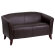 Akima LeatherSoft Loveseat with Wood Feet