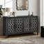 Armoire à quatre portes, style champêtre américain, convient au salon, meuble télé, cuisine