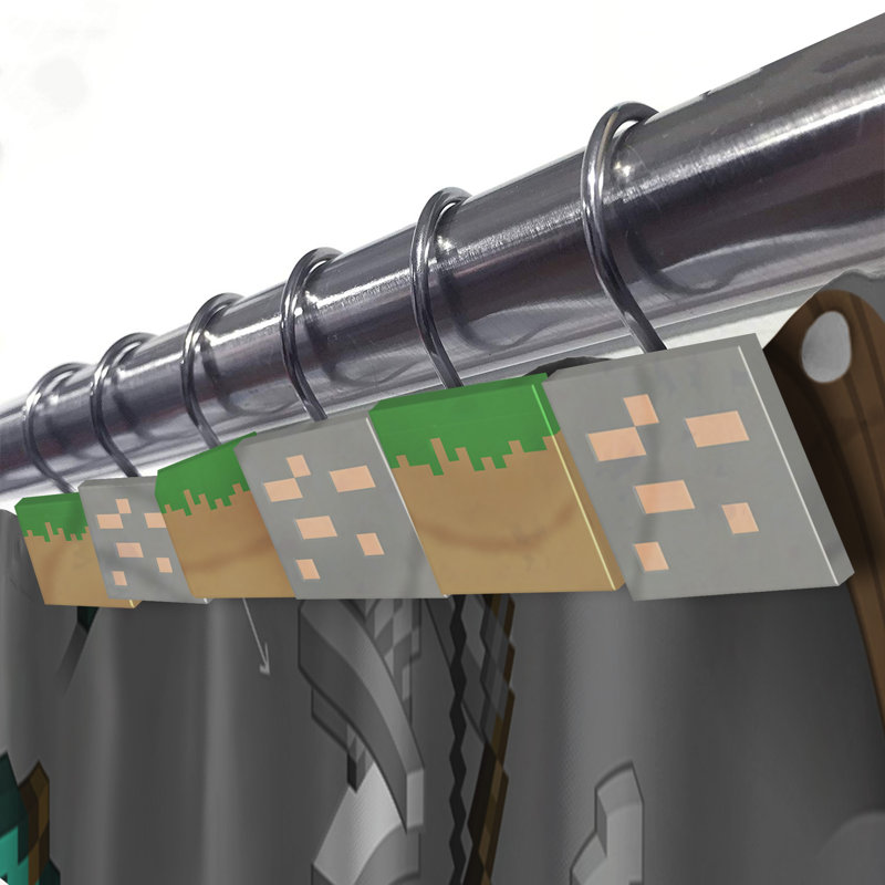 Rideau de douche minecraft survi