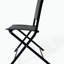 Ensemble de bistro 3 pièces, ensemble de table de patio pliable et chaises, ensemble de mobilier d'extérieur, noir