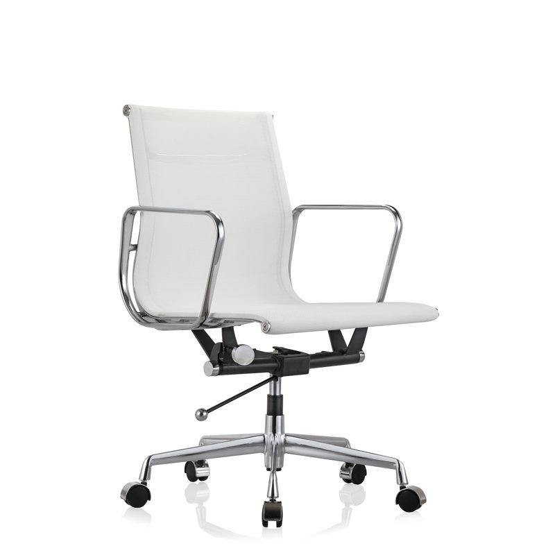 Chaise de travail en filet Andzelika, Blanc
