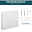 Armoire de salle de bain à miroir Kleankin, armoire à pharmacie à cadre en acier 24 po x 22 po, rangement mural avec portes doubles