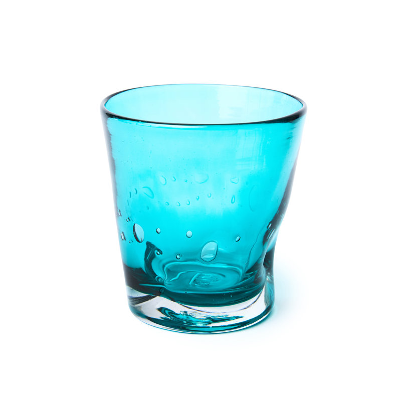 Glass Drinking Glass, Turquoise