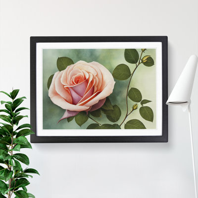 Distinguished Rose Flower - Single Picture Frame Painting