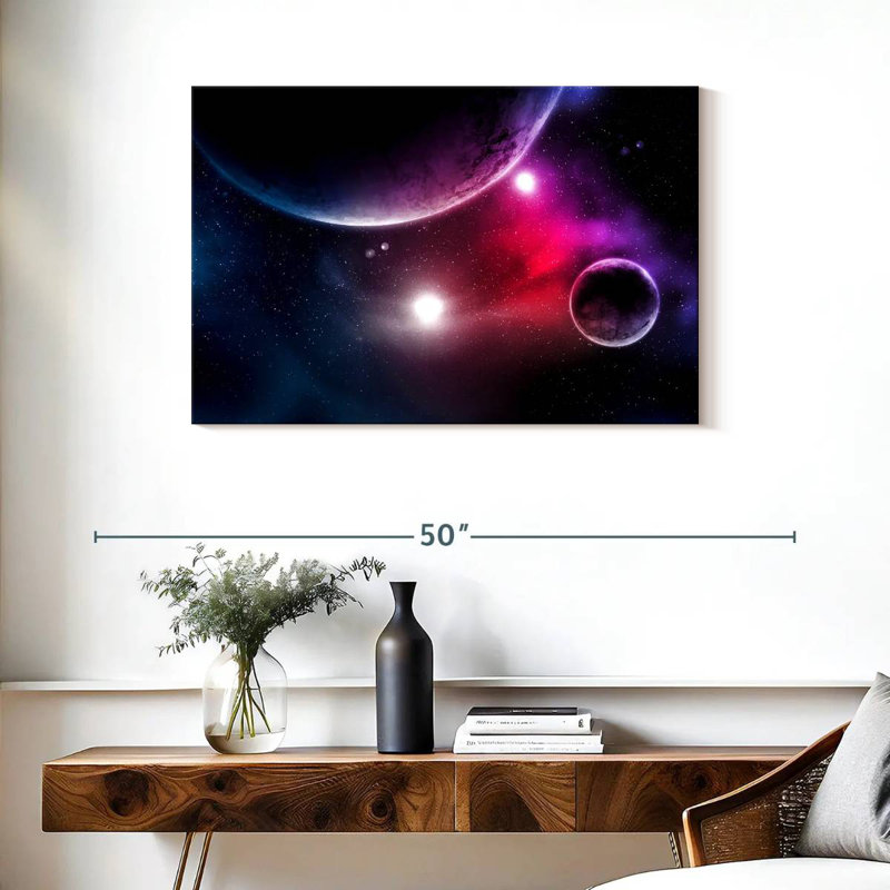 Oberle Stars And Planets, 24" H x 36" W
