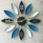 Leaf-Shaped Novelty Large Silent Metal Wall Clock