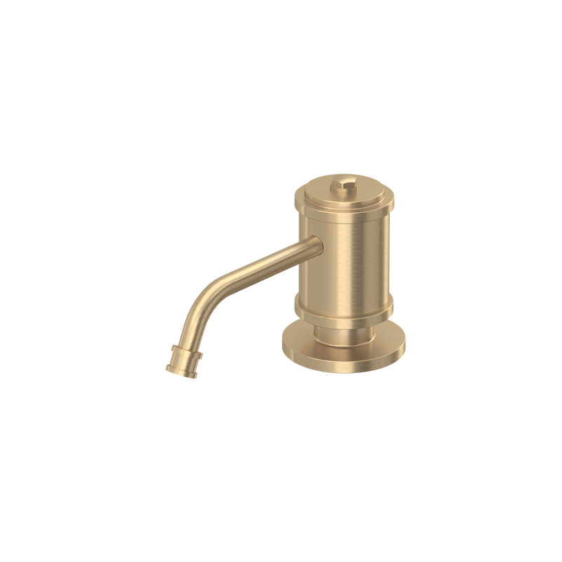Soap Dispenser, Satin English Gold