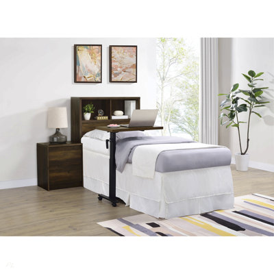 Geary Dark Pine 49-inch Twin Bookcase Headboard
