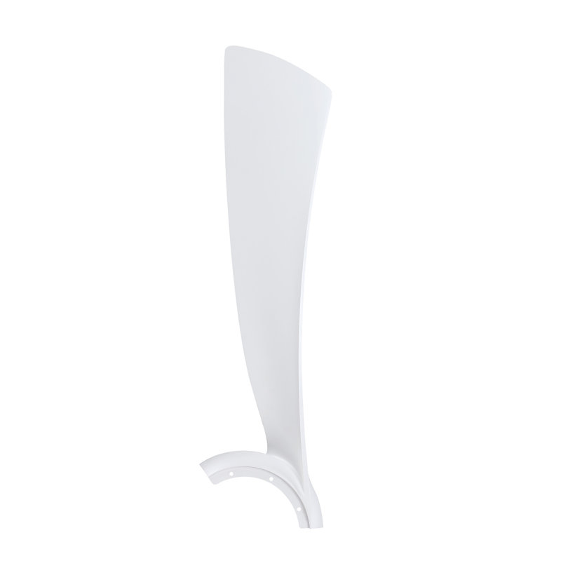 Wrap Custom 56 inch Indoor/Outdoor Ceiling Fan Blade Set of 3 - Matte White, 3.54" H x 8.22" W x 27.99" D
