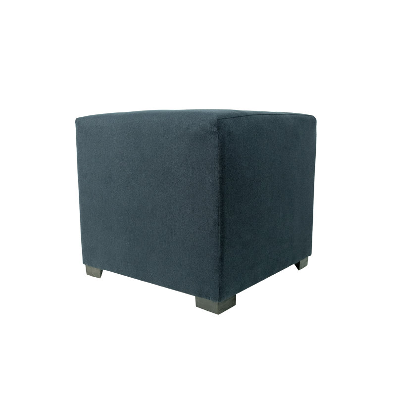 Emerie Upholstered Ottoman, Navy
