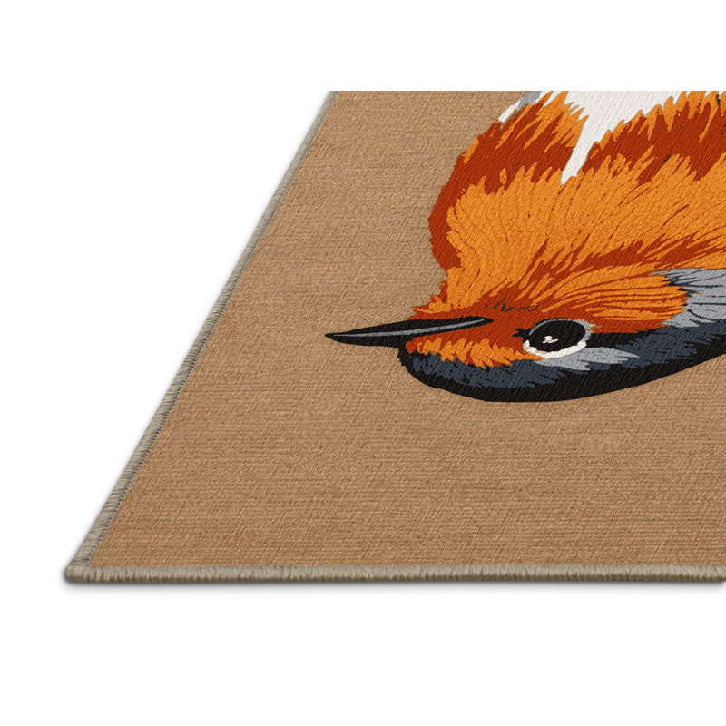  Tapis lavable American Robin Birds, Tapis de couloir 2 pi x 5 pi