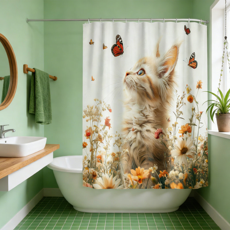 Ensemble de rideau de douche Rustic Forest