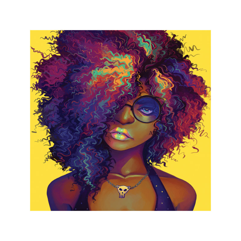 Neon by Geneva B - Wrapped Canvas Painting, 93.98 cm H x 93.98 cm W x 3.175 cm D