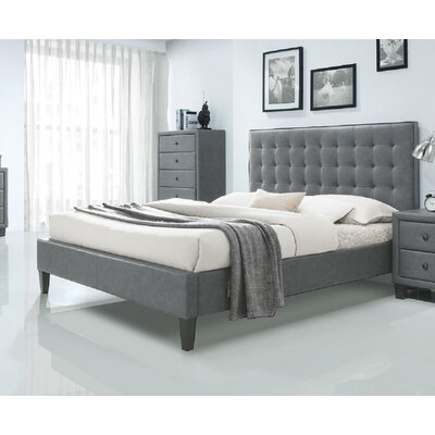 Hokku Designs Yash Vegan Leather Standard Bed | Wayfair