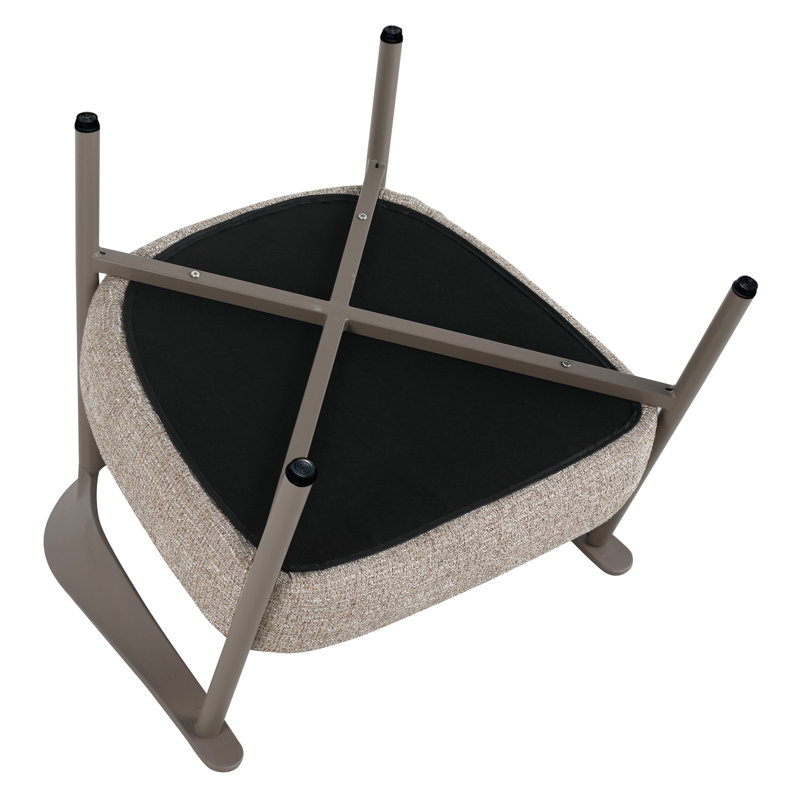 Ensemble de chaises d'appoint 2 pièces Modern avec table basse, Gris