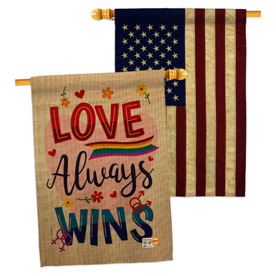 Double Sided 40 in. H x 28 in. W Polyester Kwanzaa House Flag