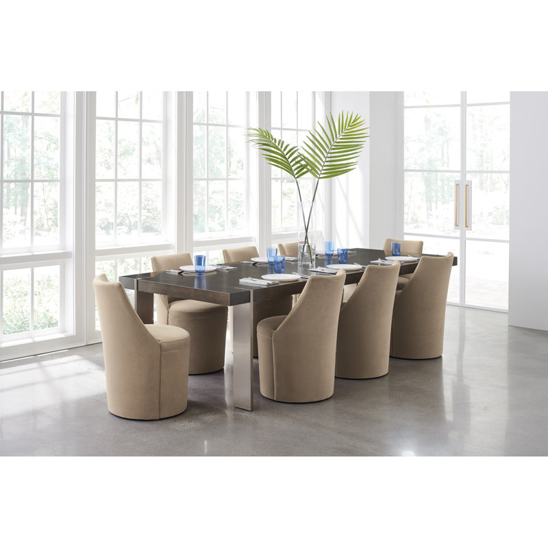 Barrel Roll Upholstered Dining Chair