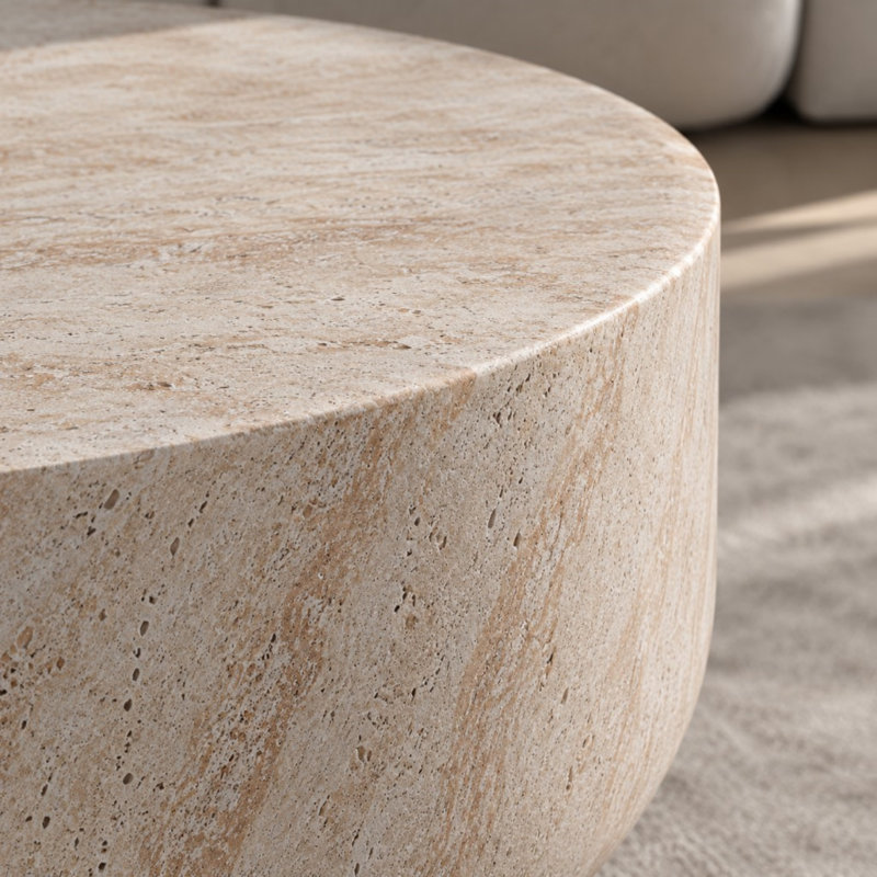 Table basse ronde cylindrique