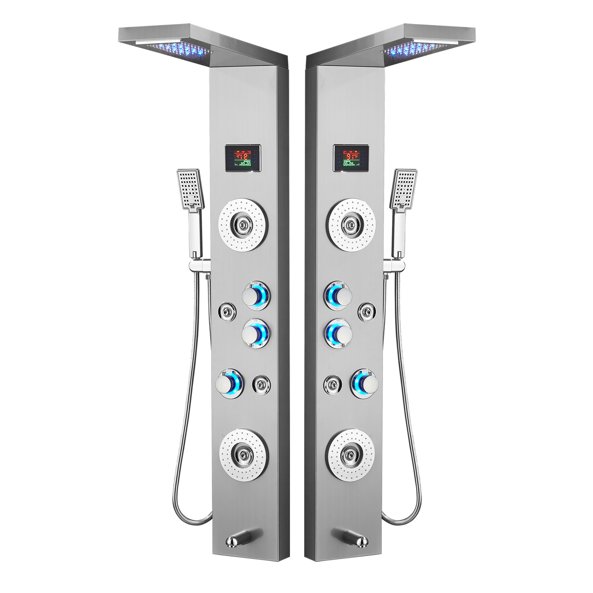 Androme 55.12'' Shower Panel with Adjustable Shower Head & Reviews