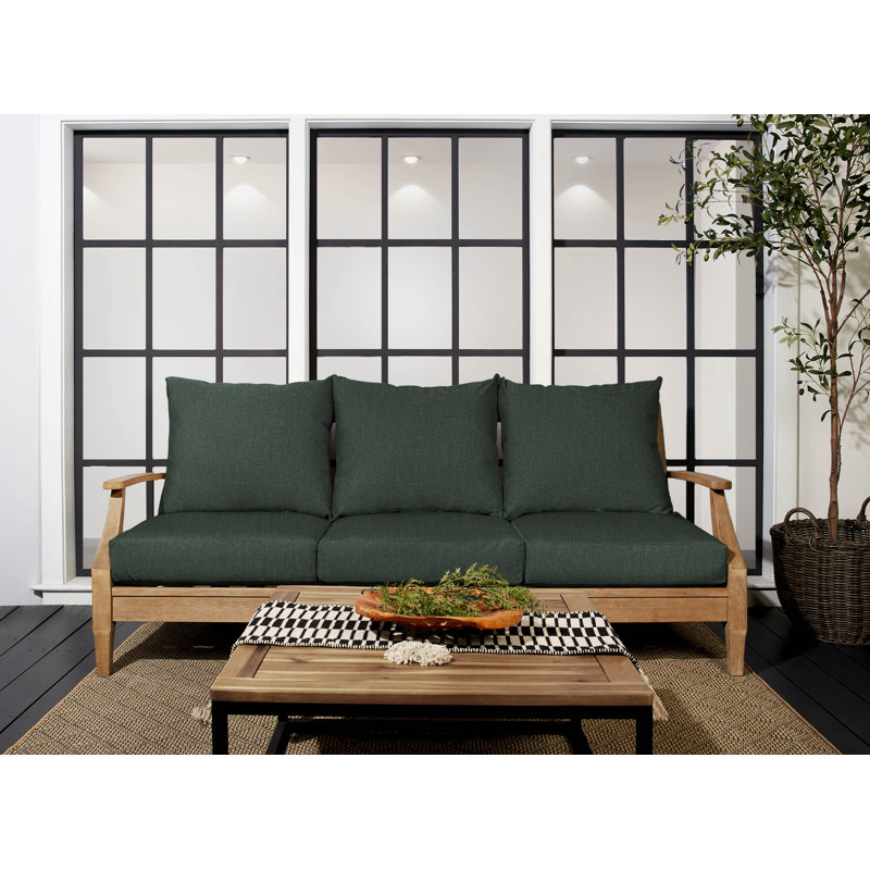 Coussin de siège / dossier d'extérieur Sunbrella, L 27 po x P 29 po, Sunbrella - coriandre spectre