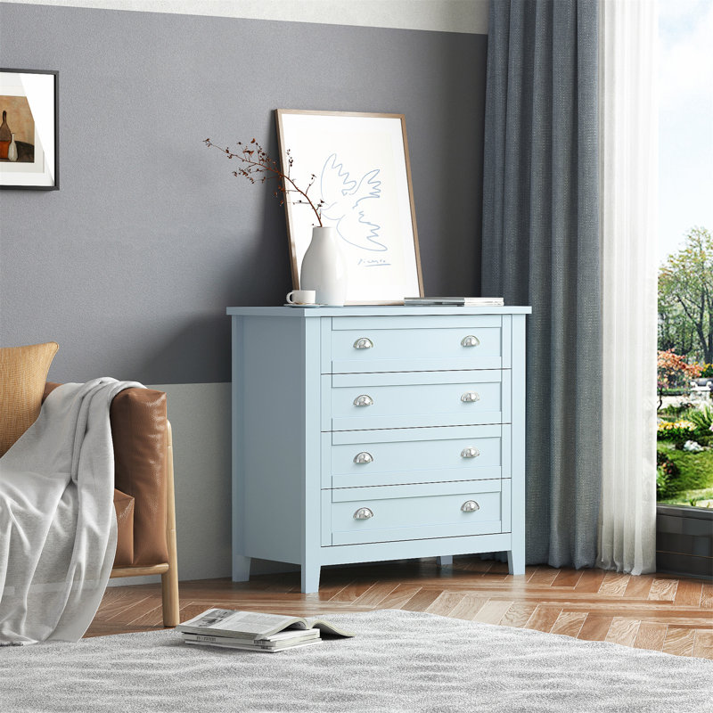 Armoire latérale polyvalente avec de multiples fonctions pour différentes pièces, Bleu grisâtre