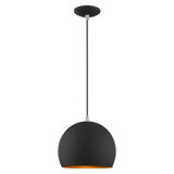 Luminaire suspendu en forme de dôme à 1 lumière Schultz