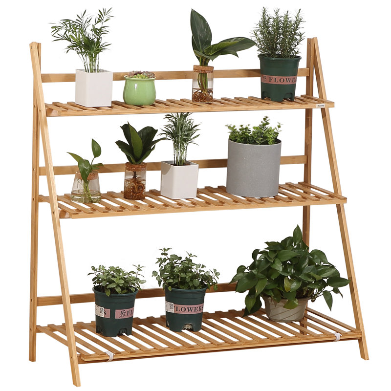 Awab Wood Plant Stand