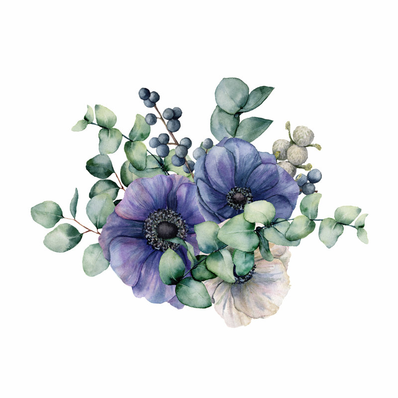 Murale bouquet de fleurs, L 100 po x L 100 po