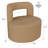 Teddy Accent Chair with Open-Back, 360°Rotating Base,-2054382126