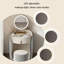 Meuble-lavabo compact en bois massif Luxury