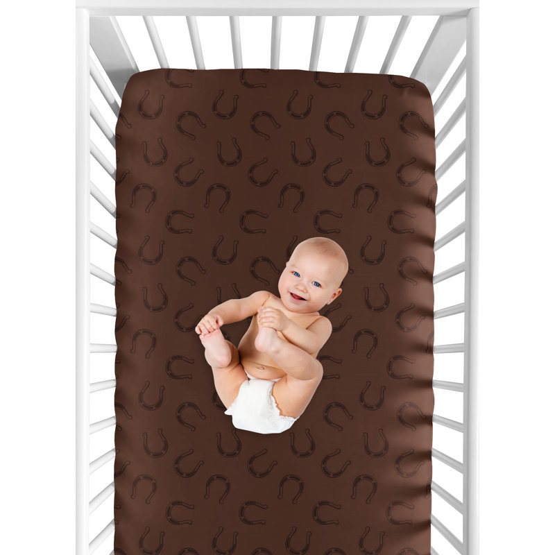 Drap-housse pour lit de bébé Wild West Cowboy