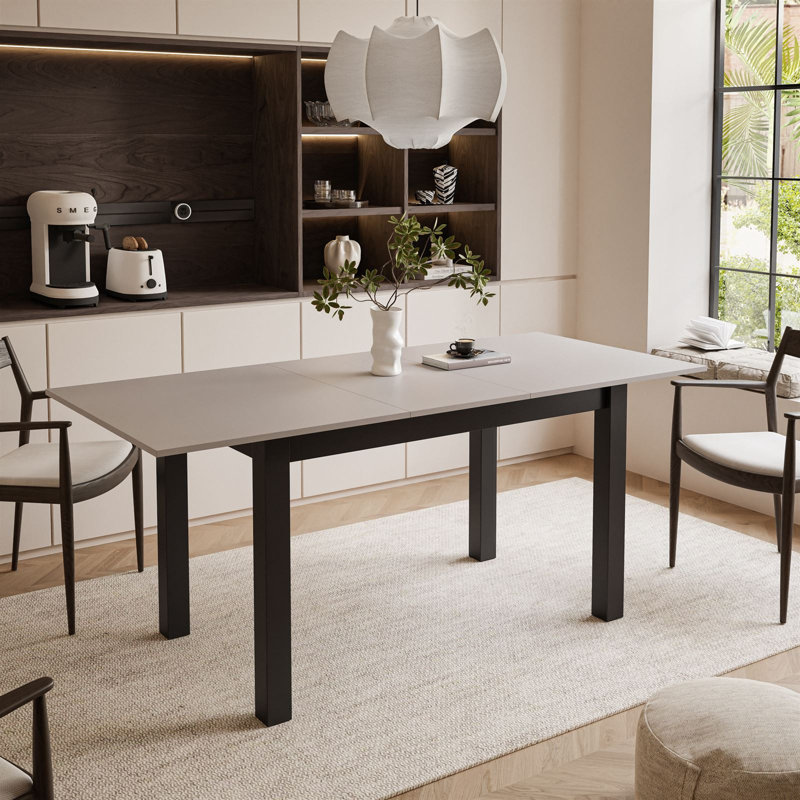 Extendable table ARTON 140 cm, Cashmire, Black