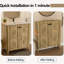 Armoire pliante avec évier en céramique