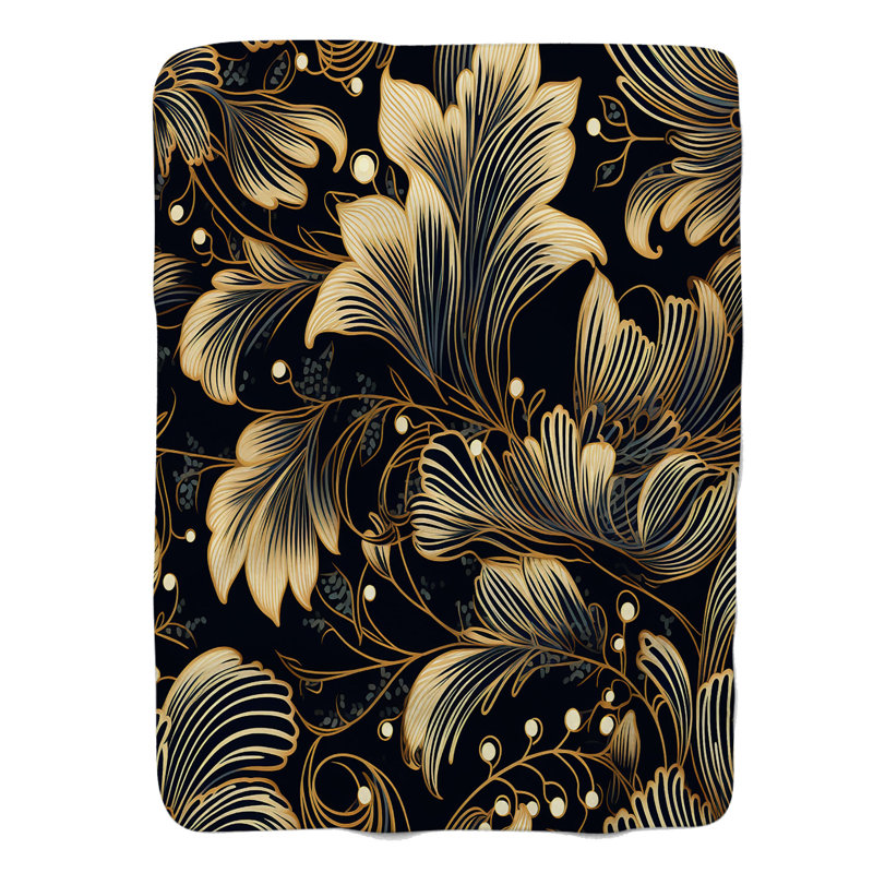 Royal Blossoms - couverture de qualité supérieure 1 pièce, Grand lit