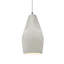 Radiance - luminaire suspendu 1 lumière Crease - blanc brillant - chrome poli - DEL dédiée - cordon blanc-86759872-86759879-86334193