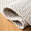 Tapis ivoire en laine et coton à tissage plat Estien-484087791