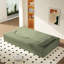 Matelas simple pliable de 15 po pour le salon, canapé de sol moderne avec 2 coussins, canapé-lit convertible en velours côtelé, lit d'invité, salle de jeux, aucun assemblage requis-129514133-129514134-129514132