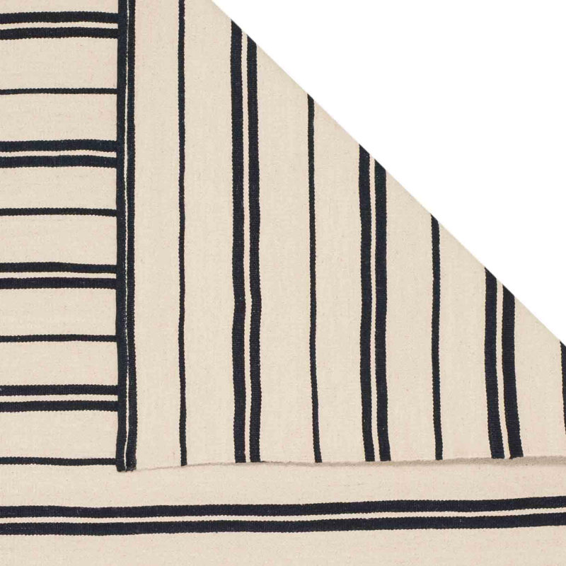 Ralph Lauren Sagaponeck Stripe Wool Striped Rug, Rectangle 6' x 9'