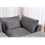 Canapé d'angle modulaire surdimensionné Cloud Couch de 260 cm de large, offrant un confort optimal et une assise large et profonde. Revêtement en tissu gaufré, 3 places avec pouf.-431490667